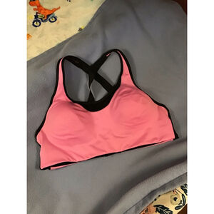 PINK Active Pink Black Sports Bra XL
